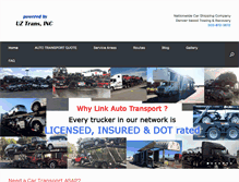 Tablet Screenshot of linkautotransport.com